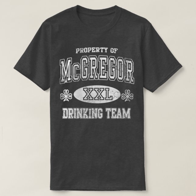 Camiseta Día del equipo irlandés de bebidas McGregor (Diseño del anverso)