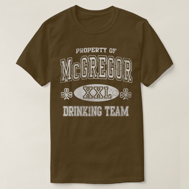 Camiseta Día del equipo irlandés de bebidas McGregor (Diseño del anverso)