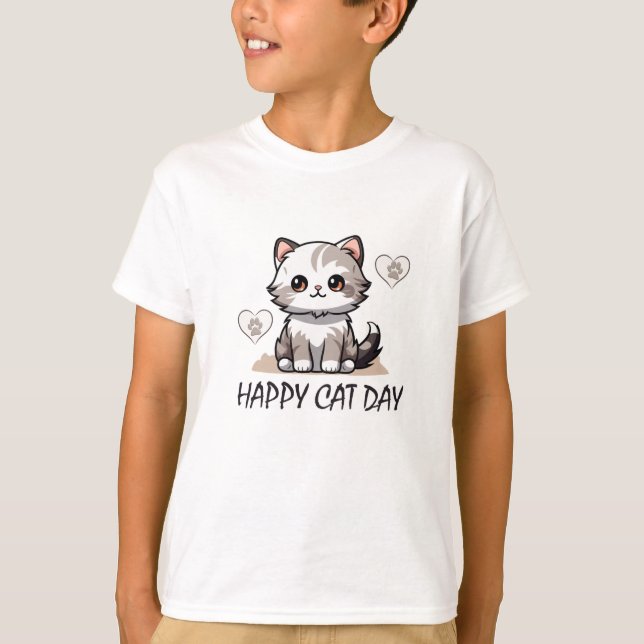 CAMISETA DÍA DEL GATO (Anverso)