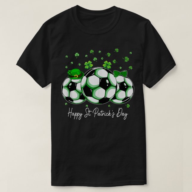 Camiseta Día del Gorra St Patricks de Shamrock (Diseño del anverso)