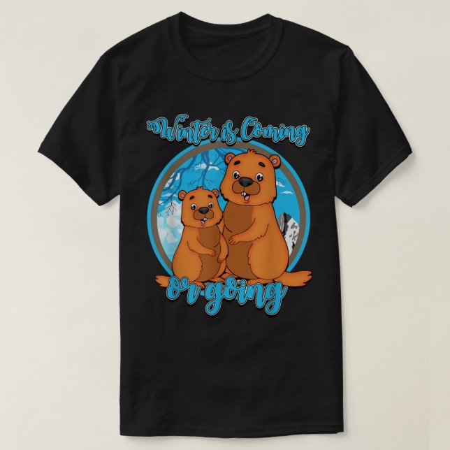 Camiseta Día del Groundhog para Phil Punxsutawney Winter o  (Diseño del anverso)