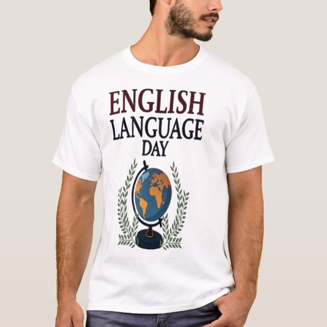 CAMISETA DÍA DEL IDIOMA INGLÉS (Anverso)