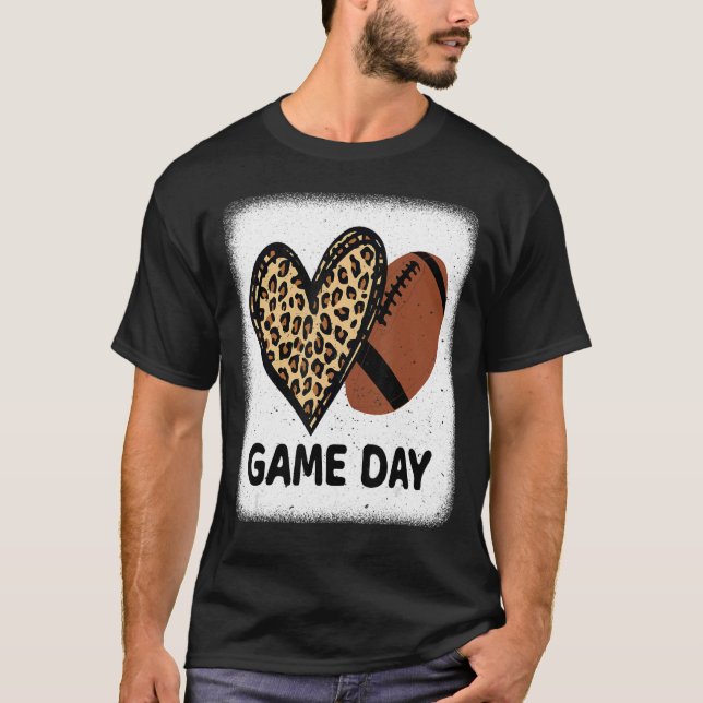 Camiseta Día del Juego con la madre del leopardo del futbol (Anverso)