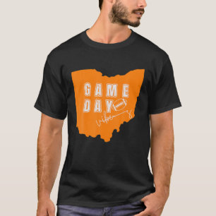 Camiseta Día del Juego del Estado de Ohio Vibes Retro Vinta