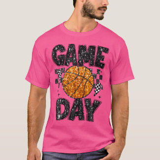 Camiseta Día del Juego Vida del Baloncesto Cute Mamá Corres