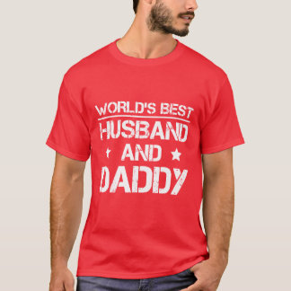Camiseta Día del Mejor Esposo Del Mundo Y Papi Papa