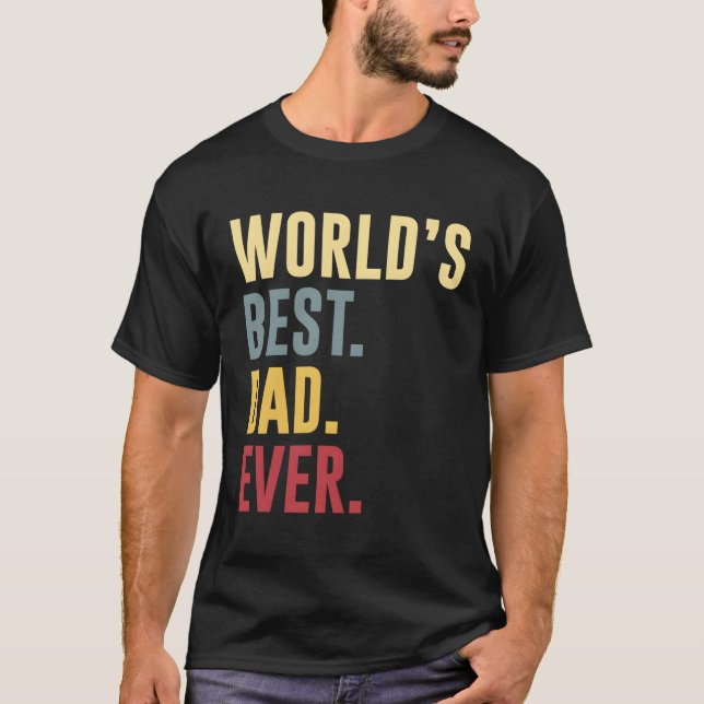 Camiseta Día Del Mejor Padre Del Mundo (Anverso)