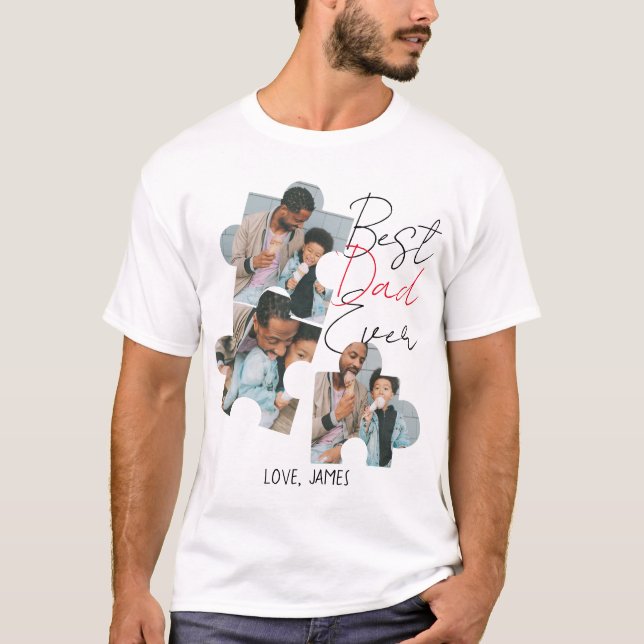 Camiseta Día del Mejor Padre Simple Famoso (Anverso)