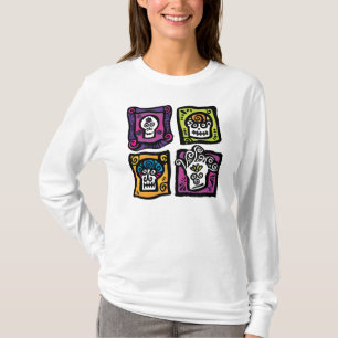 Camiseta Día del muerto/del Dia de los Muertos/del cráneo
