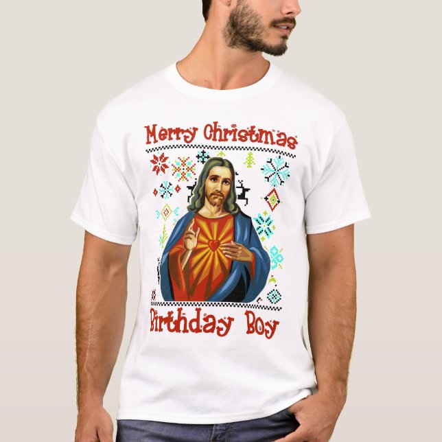 Camiseta Día del nacimiento del clipart del Jesucristo (Anverso)