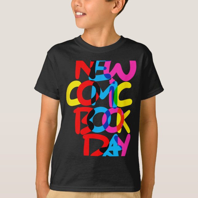 Camiseta Día del Nuevo Cómic (superposición)  (Anverso)