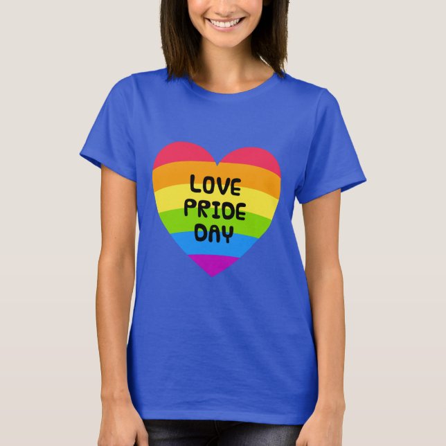 Camiseta Día del Orgullo Amor Mujeres azules (Anverso)