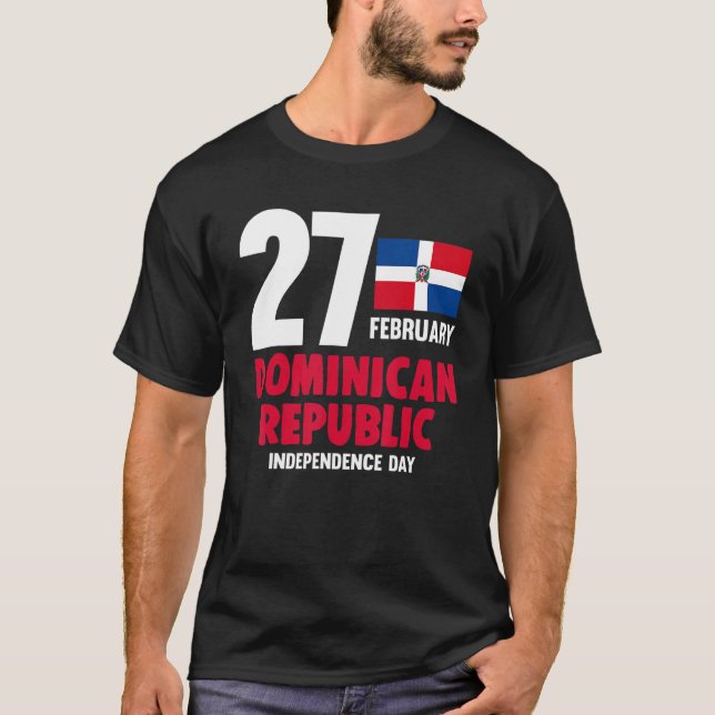 Camiseta Día del Orgullo Dominicana por la Independencia (Anverso)