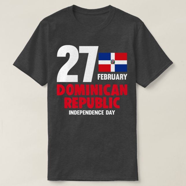Camiseta Día del Orgullo Dominicana por la Independencia (Diseño del anverso)