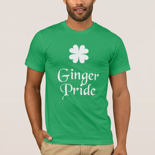 Camiseta Día del Orgullo Ginger - Día del Santo Patrón (Anverso)