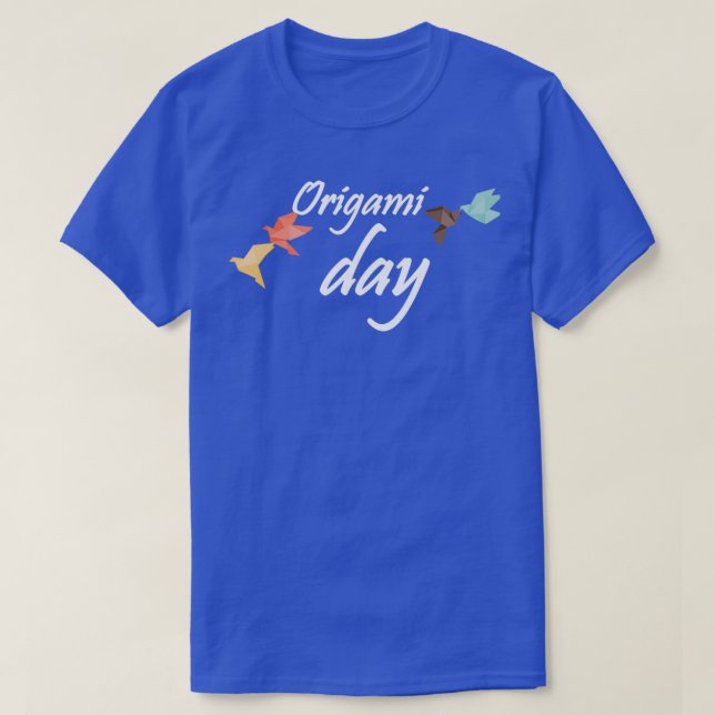 Camiseta Día del origami 11 de noviembre (Diseño del anverso)