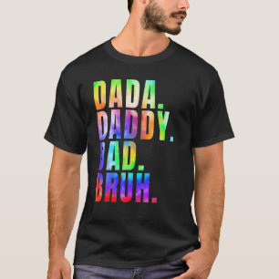 Camiseta Día del Padre 2023 Dada Papá Papá Hermano Tie Dye 