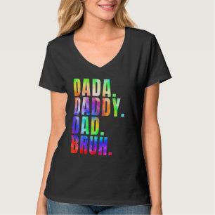 Camiseta Día del Padre 2023 Dada Papá Papá Hermano Tie Dye
