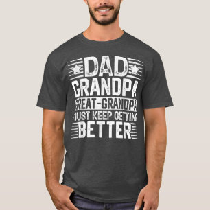 Camiseta Día del Padre Abuelo Bisabuelo Papá Abuelito