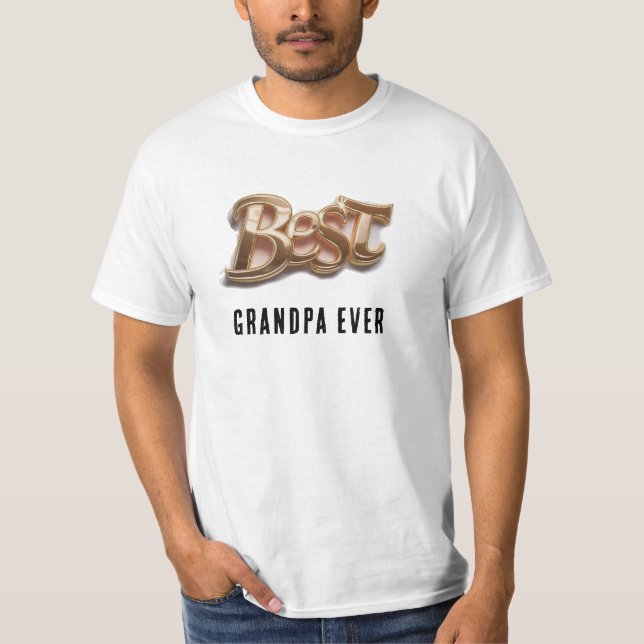 Camiseta *~* Día del Padre AP86 MEJOR Abuelo QUE Oro (Anverso)