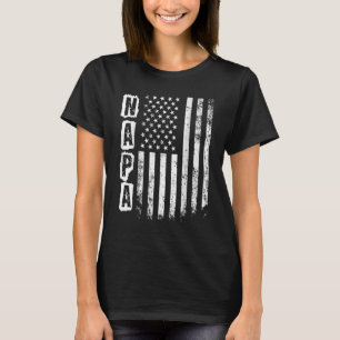 Camiseta Día del Padre Bandera Norteamericana Napa 4 de Jul
