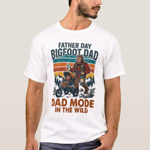 Camiseta Día del Padre Bigfoot Papá Camping Leyend