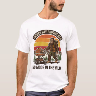 Camiseta Día del Padre Bigfoot Papá Camping Leyend