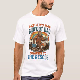Camiseta Día del Padre Bigfoot Papá Criando Niños