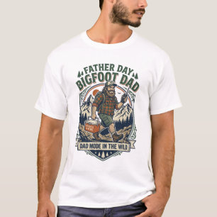 Camiseta Día del Padre Bigfoot Papá Hombre Familia