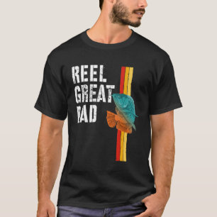 Camiseta Día del Padre Carrete de Pesca Papá Genial Pez Chi