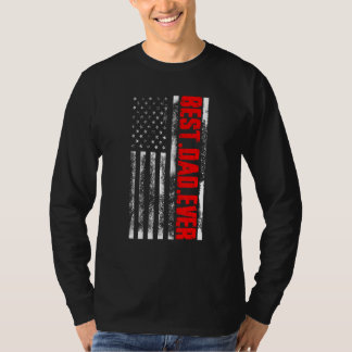 Camiseta Día del Padre con la Bandera de los Estados Unidos
