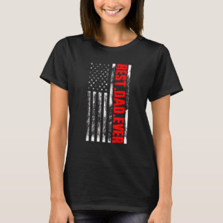Camiseta Día del Padre con la Bandera de los Estados Unidos