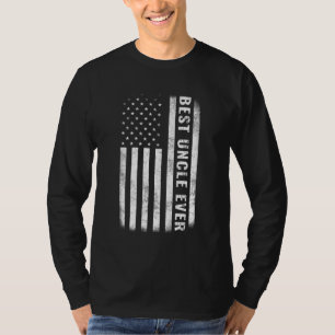 Camiseta Día del Padre con la bandera norteamericana vintag