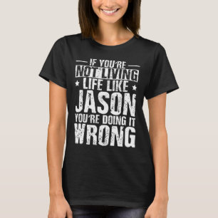Camiseta Día del Padre Cumpleaños Jason Nombre Para Nombre