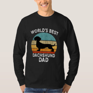 Camiseta Día del Padre Dachshund, el mejor padre de Daschun