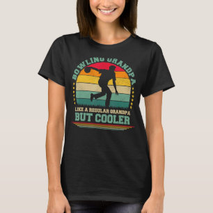 Camiseta Día del Padre de Abuelo Vintage Retro Bowling para