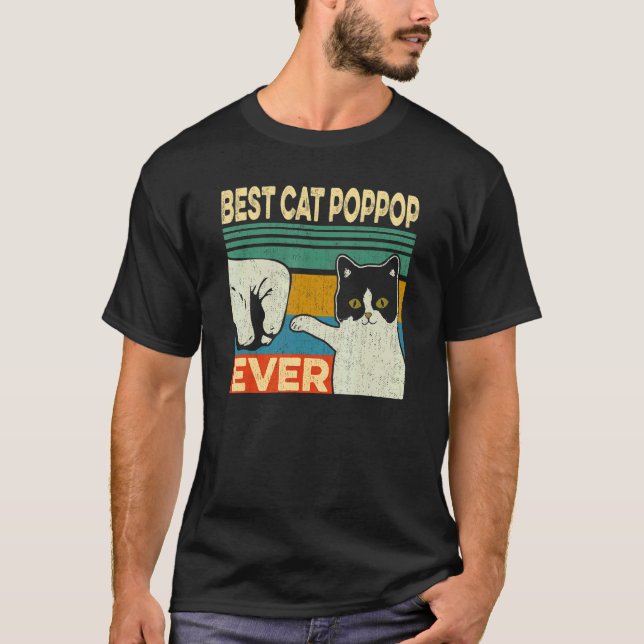 Camiseta Día del Padre de Gatos Mejor Gato De Gatos (Anverso)