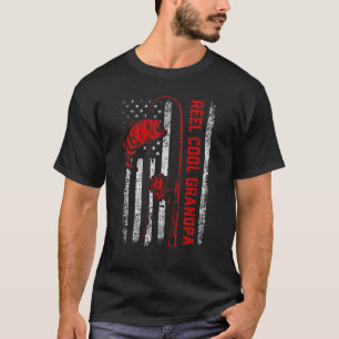 Camiseta Día del Padre de Hombres Reel Abuelo Pescado Genia