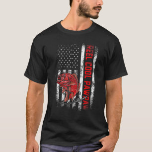 Camiseta Día del Padre de Hombres Reel Cool Pawpaw Fish Ame