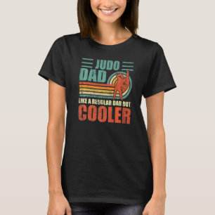 Camiseta Día del padre de judo viejo estilo retro masculino