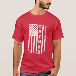 Camiseta Día del Padre de la Bandera Patriótica Estadounide