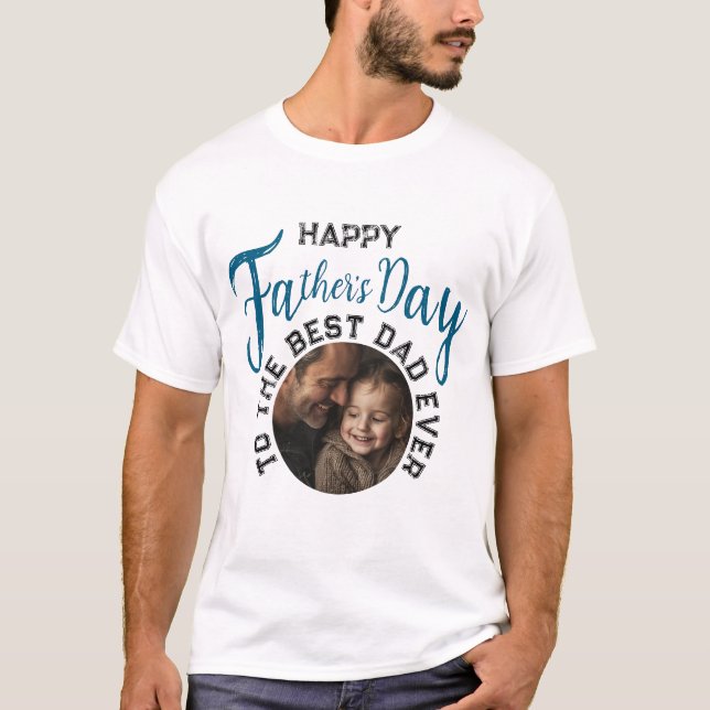 Camiseta Día del padre de la foto del personalizado - Regal (Anverso)