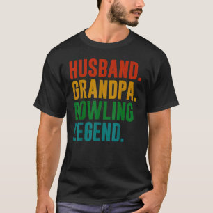 Camiseta Día del padre de la leyenda del Bowler Husband