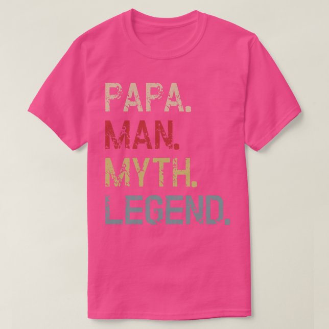Camiseta Día del padre de la leyenda del Papa Man (Diseño del anverso)