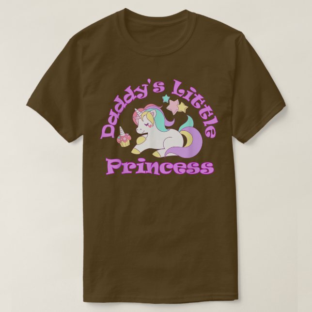 Camiseta Día del padre de la pequeña princesa de papá, Unic (Diseño del anverso)