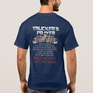 Camiseta Día del padre de la plegaria de un camionero - Con