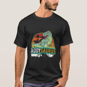 Camiseta Día del Padre de los Hombres de Dinosaurio Papi Sa