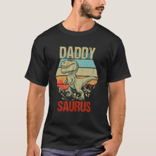 Camiseta Día del Padre de los Hombres de Dinosaurio Papi Sa