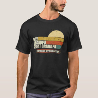 Camiseta Día del Padre de los Hombres Día del Abuelo Papá G