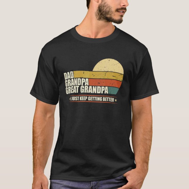 Camiseta Día del Padre de los Hombres Día del Abuelo Papá G (Anverso)